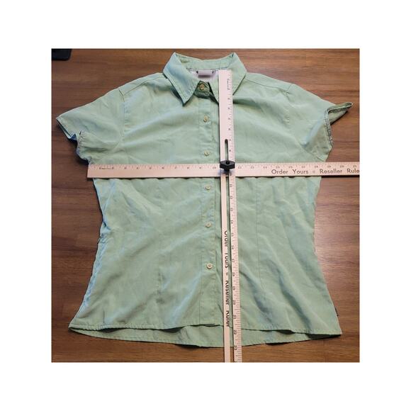 The North Face Women’s Hiking Shirt Green M – Vented, Side Zip – EUC - Picture 7 of 10